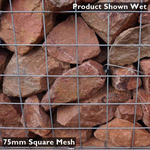 Forest Rose Gabion Stone Shown Wet